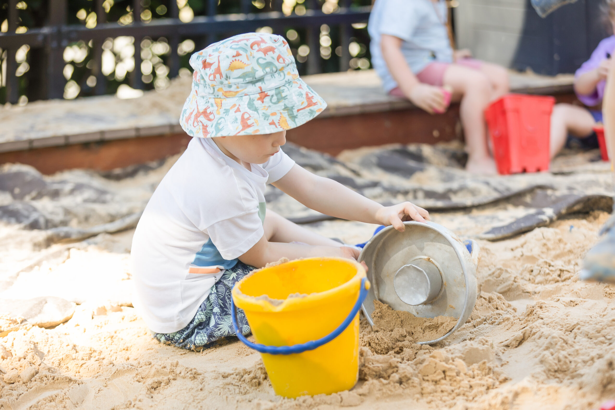 Milestones Mount Riverview | Early Education & Child Care in Mount Riverview | Child enjoys the sandpit