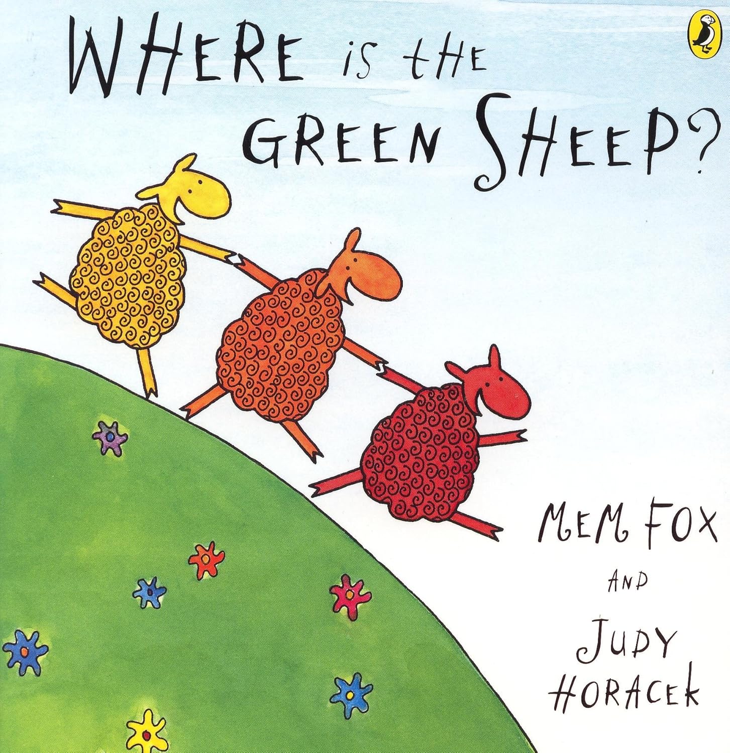 Where is the green sheep