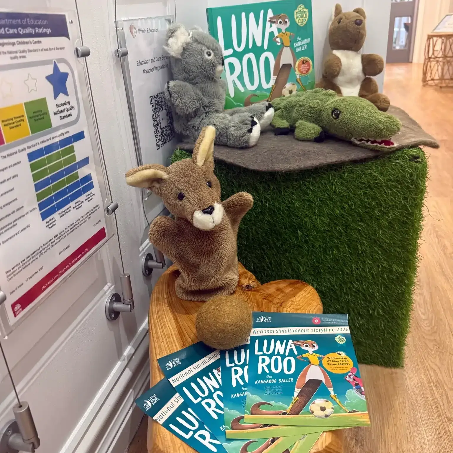 Foyer display at Bright Beginnings Children’s Centre